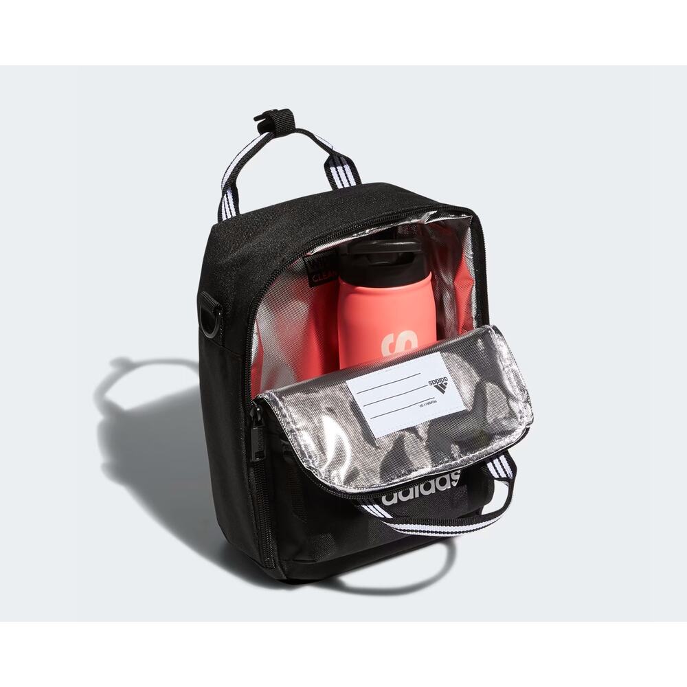 ADIDAS Squad Lunch Bag Black NWT - Picture 4 of 6